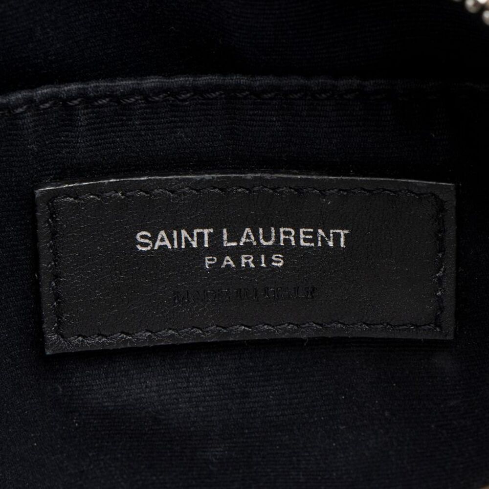 Saint Laurent Matelasse Grain de Poudre Monogram Vinyle Round Camera Bag - Picture 8 of 13